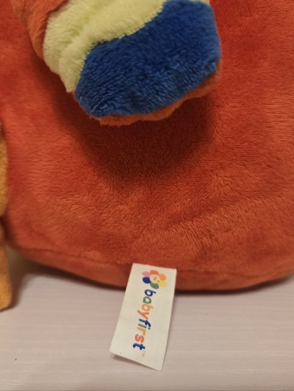 BabyFirst Talking Plush Toy - Orange with Rainbow Accents - Picture 5 of 7